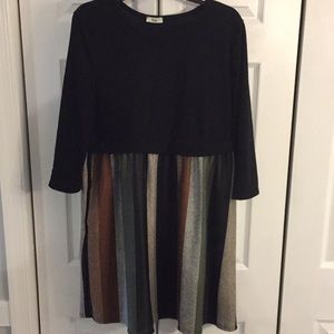 Large black and multicolor dress